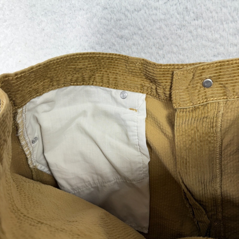 Levis Corduroy Jeans Mens 33 Fits 35x29 Brown Straight Cotton A4690-1840 - Picture 6 of 11